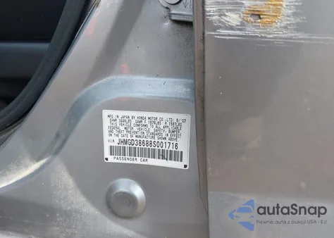 2008 Honda Fit Sport z USA, uszkodzony, nr VIN JHMGD38688S001716